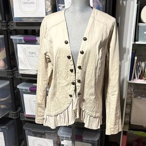 Torrid Stretch Twill Peplum Military Jacket - Size 1